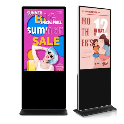 China Indoor Android Windows 55 Inch Floor Stand Display Digital Signage, Totem, LCD Advertising Screen for sale