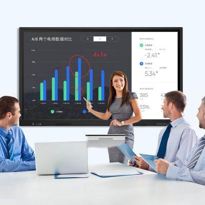 China Advertising 75 Inch Digital Whiteboard Smart Board LCD Interactive Touch Screen For School Teaching Meeting for sale