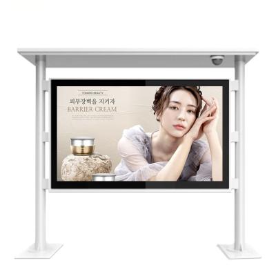 China Factory Outdoor 75 Inch Wall Mount Totem Outdoor Multimedia Signage Kiosk IP67 Outdoor Advertising Digital Waterproof Screen TV for sale