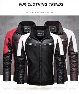 China Wholesale New Design Breathable Plus Size Custom Motorcycle PU Male Jacket Leather Jacket Pilot Windproof Waterproof Leather Jacket for sale