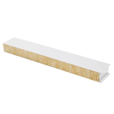 China Contemporary China made 50mm 75mm 100mm sound insulation rock wool sandwich panel wall and roof sheet for sale