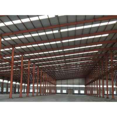 China Steel Workshop Steel Frame Construction Pole Barn Prefab Warehouse Metal Steel Structure Shed Construction Workshop for sale