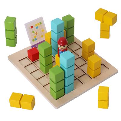 China 3D Space WOOD Multi Block Wooden Block Set for sale