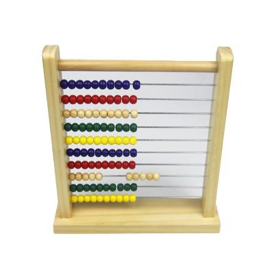 China Bead Educational Colorful Abacus Wooden Toy for Preschool Kids Math Counting for sale