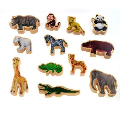 China Wholesale Educational Wooden Building Toy Animals Balance Stacking Blocks for sale