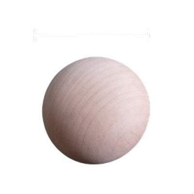 China China factory 3 inch high quality polished wooden ball and half-sphere directly for for craft painting for sale