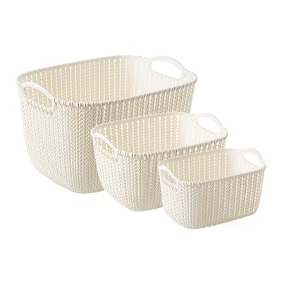 China Sustainable Multi functional with many sizes plastic baskets for storage toy clothes foods jars tins bottles store case kitchen accessories for sale