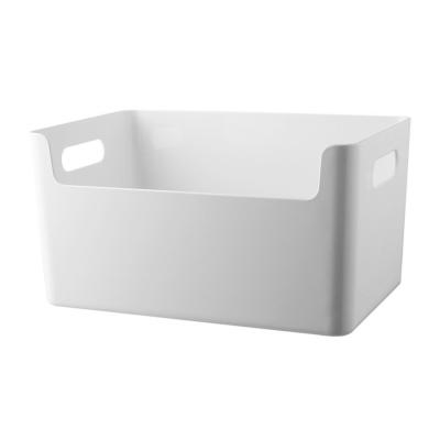 China Bathroom Modern simple tabletop concave storage box without cover bedroom kitchen storage box bathroom facial mask cosmetics shelf for sale