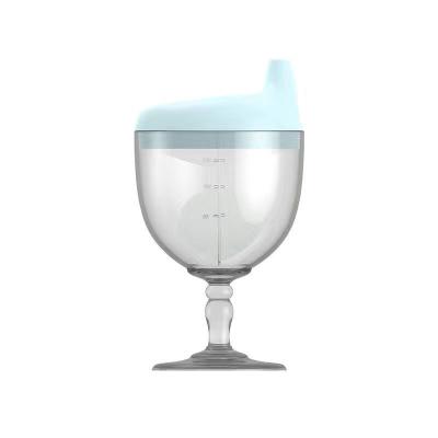 China Other New baby tableware goblet sippy cup children's Milk Cup with scale children's drop-resistant wine glass bottle for sale