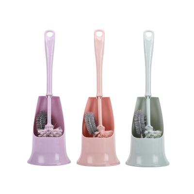 China Sustainable Manufacturer Suppliers soft double heads Hygienic Novelty Toilet Brush Cleaning brushes for sale