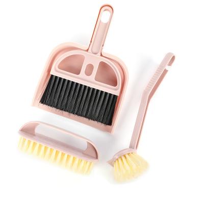 China Sustainable New computer keyboard brush mini car  cleaning brush desktop household with dustpan broom WA5229-1 for sale