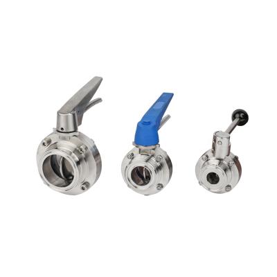 China General Stainless Steel Flange Style 316l Sanitary Butterfly Valve for sale