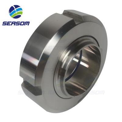 China SEASOM Stainless Sanitary Welded Steel Pipe Fittings Union Flange Equal for sale