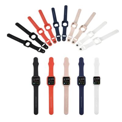 China Slicone 38mm 40mm 42mm 44mm 41mm Custom 45mm Womens Men Sport Silicone Watch Bands Strap For Apple iWatch Series 7/SE/6/5/4/3/2/1 for sale