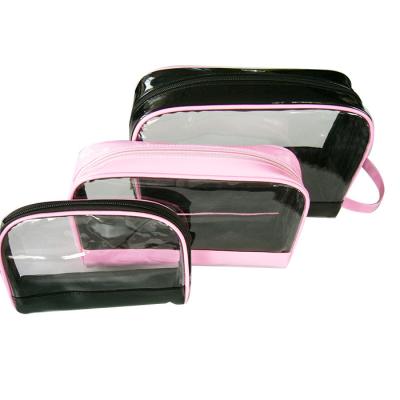 China Durable Organizer Clear Tote WaterProof Makeup PVC Cosmetic Bags With Zipper for sale