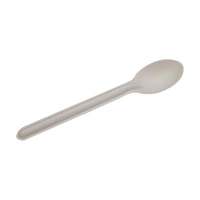 China Simple Modern Degradable Portable Disposable Sugar Cane Bagasse Spoon Fork Knife Cutlery Set for sale