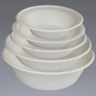 China Disposable Manufacturing All Size Bagasse Disposable Biodegradable Sugar Cane Tableware Salad Bowl for sale