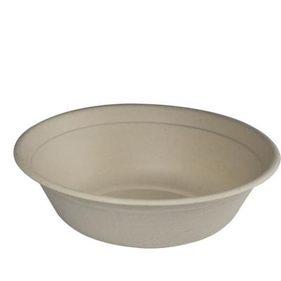 China Hot Selling Customized Disposable Disposable Soup Round Bowl Pulp Food Container Sugar Cane Bagasse Bowl for sale