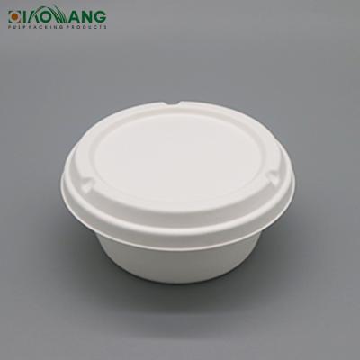 China Modern Wholesale Biodegradable Disposable High Quality Take Out Soup Bagasse Bowl Cover for sale