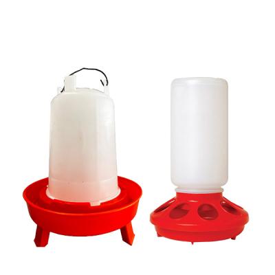 China Easily Assembled Portable Poultry Farming Equipment Chicken Feeder and Hanging Drinker Baby Chick Waterer Feeder Set for Chicken Cage for sale