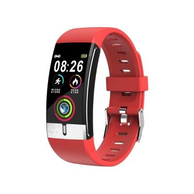 China 2021 APP Control New Arrival Smart Watch Body Temperature Wristband Fitness Tracker IP68 PPG ECG Waterproof Sport Smart Watch E66 for sale