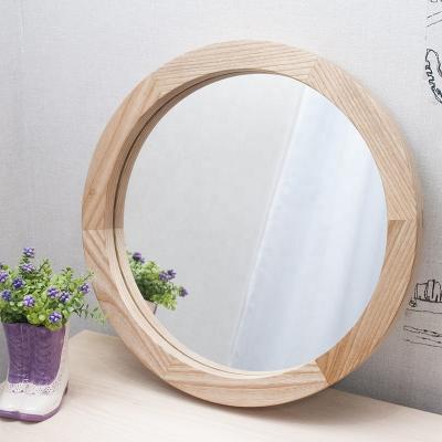 China Bathroom / wall / decorative original teak around wall framed wall mount mirror the log mirror home decor for sale