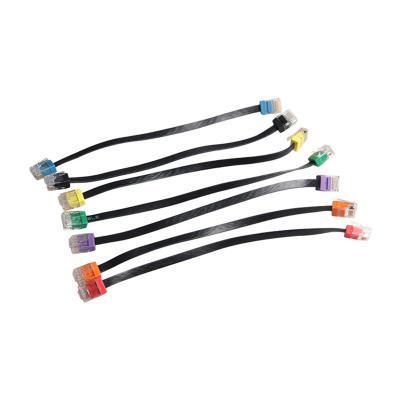 China Cat6 34awg YU-59 PVC Flat Patch Cord Unshielded for sale