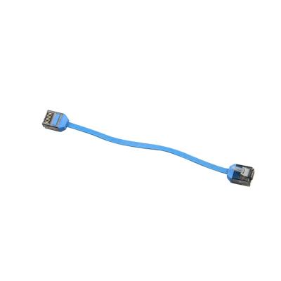 China cat6a 34awg pvc flat RJ45 socket ethernet patch lead YU-72 for sale