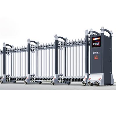 China Industrial Factory Directly Supply Stainless Steel Automatic Electric Gates Barrier Folding Folding For Industrial Place Retractable Gate for sale