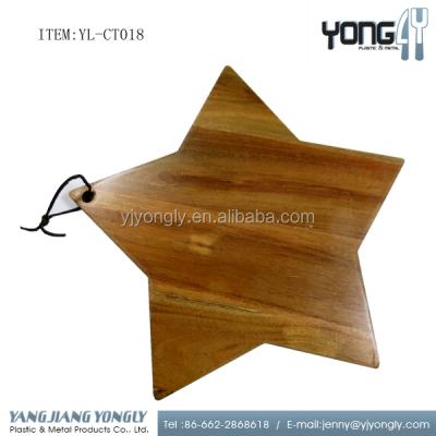 China Viable Star Shaped Wooden Cutting Board for sale