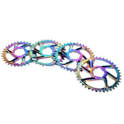 China KRSEC rainbow lightweight bmx crank sprocket aluminum alloy sprocket bike parts for sale