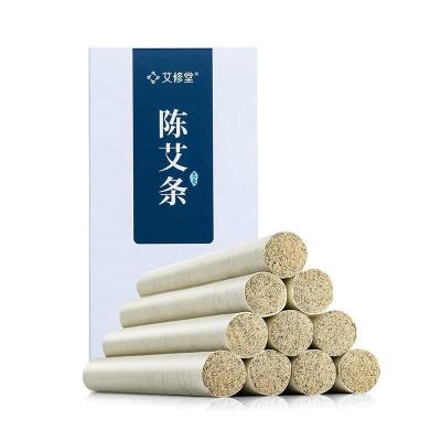 China Revitalizing Qi Handmade 3-Year-Old Mugwort Moxa Rolls Moxibustion Stick Bar Wrapped in Soft Paper for Body Pain Relief for sale