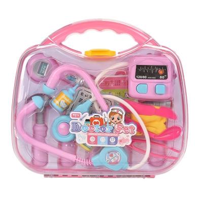 China Pretend Game Low MOQ Pretend Play Tabletop Plastic Educational Doctor Set Toy For Girl for sale