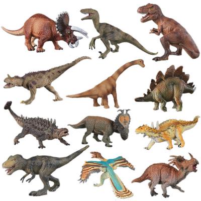 China Best Selling Cute Rubber Realistic Dinosaur Animal Figurines Toys Children's Toy Home Decoration Model for sale