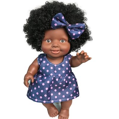 China DIY PLAY 2022 Hot Selling Amazon Vinyl Black Skin Reborn Baby Dolls Cheap Lifelike Afro Newborn African Dolls for sale