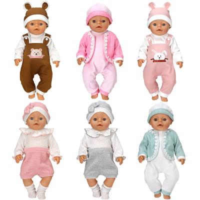 China DIY TOY New Coming Jumpsuit Autumn And Winter Woolen Series Baby Born Clothes For 18 Inch American Girl Dolls for sale