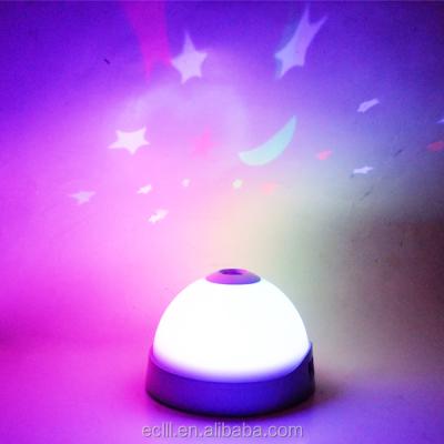 China LUMINOVA EMAF Children Lovely Color Star Alarm Clock Projector Table Projection Changing Clock for sale