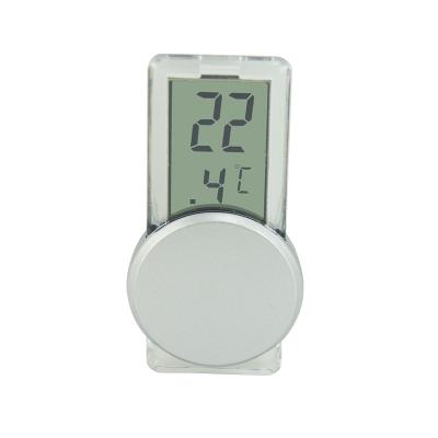 China Home Electronic Transparent Thermometer LCD Kitchen Thermometers EMAF Indoor Automotive Sucker Temperature Monitor for sale