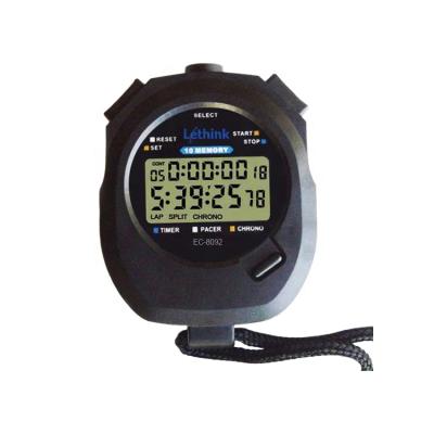 China OEM Classic Water Resistant Digital LCD Display Chronograph Sports Stopwatch Timer Handheld Stopwatch with String for Athletics for sale