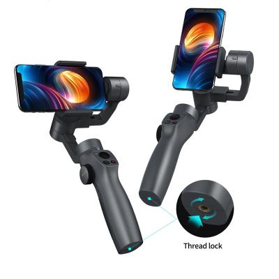 China Universal Mini Handphone Mobile Phone Video Camera Auto Balancing 3-Axis Handheld Gimbal Adjustable Stabilizers For Smartphone for sale