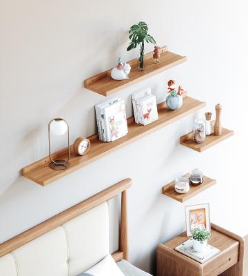 China Easy Assembly Natural Wood Wall Shelves Decorative Wall Shelves Wall Mount Shelves for sale