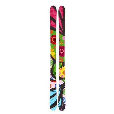 China Poplar Wood+Fiberglass+ABS Winter Sport Factory Good Quality Fiberglass Freeride Ski for sale