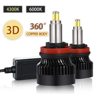 China Best Wholesale Super Copper + Aluminum H7 H11 9007 Shine 9005 9006 Replacement Led Car Light 360 Headlight Bulbs H4 for sale