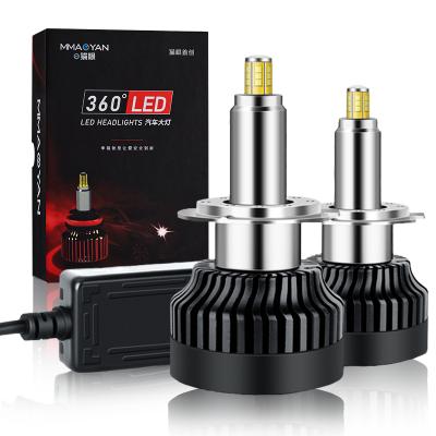 China Copper+Aluminum Super Brightness Best Car Auto Lighting LED h1 Canbus H4 H7 H11 9005 880 LED Headlight Bulbs 9012 Lamp With Fan for sale