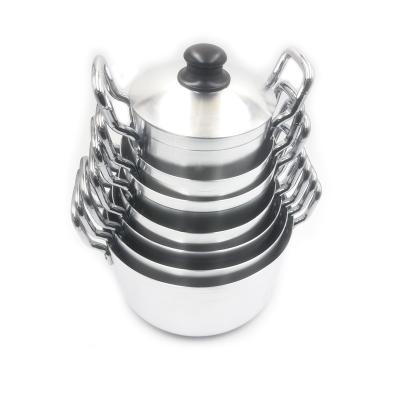 China Aluminum Alloy Soup Pot Set Sustainable Household And Restaurant Eco - Friendly Cooking Pot for sale