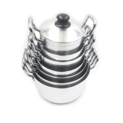 China Sustainable Hot Sale Pot Soup Cooking Pot Soup 3003 Aluminum Alloy Food Steamer Cookware for sale