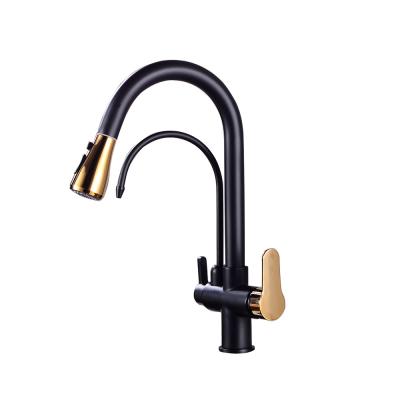 China Electric Faucets Pull Out Filter Kitchen Faucets Senducs Solid Brass Drinking Water Faucets Hot Cold Kitchen Sink Mixer Taps Tap for sale