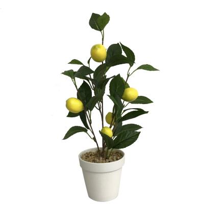 China High Quality Modern Artificial Lemon Fruit Arrangement Lemon Tree Decoration for sale