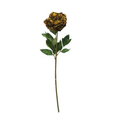 China Home Ministry Decoration Artificial Silk Flower Stem Peony High Quality Stem for sale