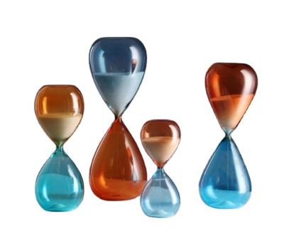 China Art Decor Glass Hourglass Study Kids Office Home Decorative Children's Desk Gift Modern Hourglass for sale